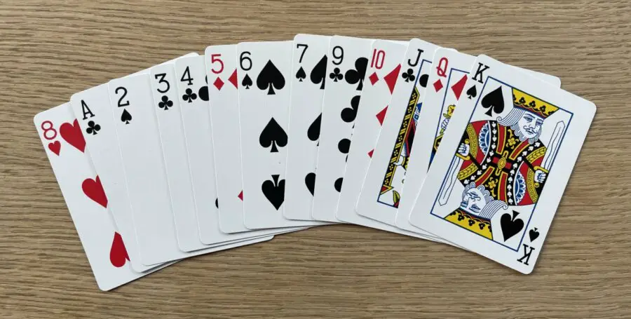 Crazy Eights card ranking