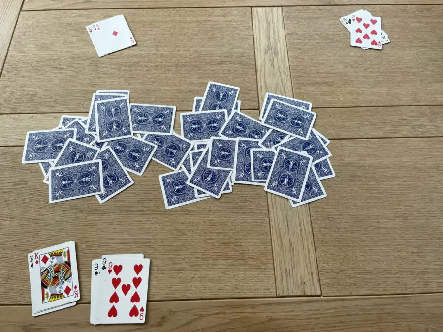 Gameplay for Go Fish card game
