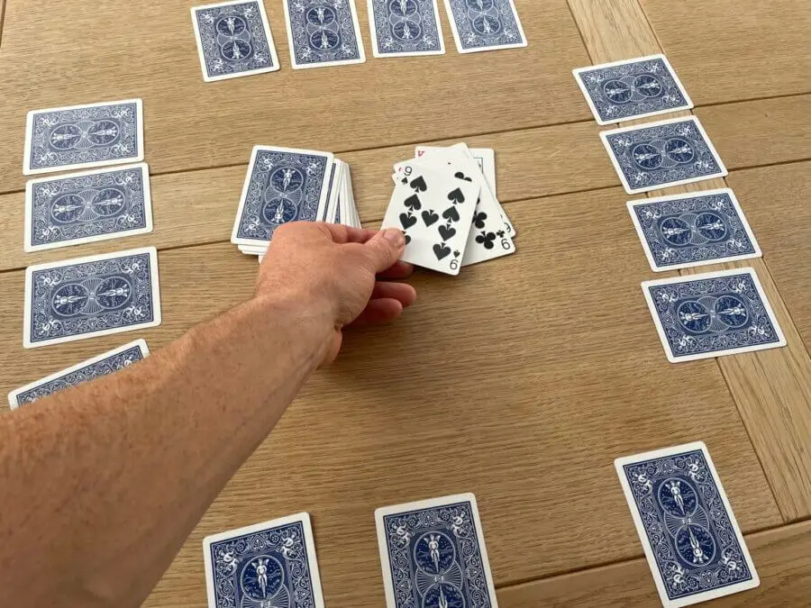 Burning a matching 9 in a game of Cambio