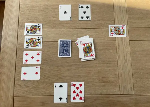 Revealing cards in a game of Cambio
