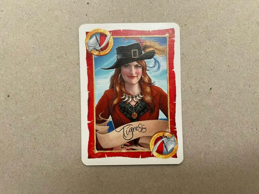 The Tigress card found in a game of Skull King