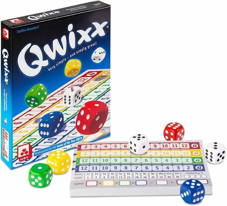 Qwixx dice game set